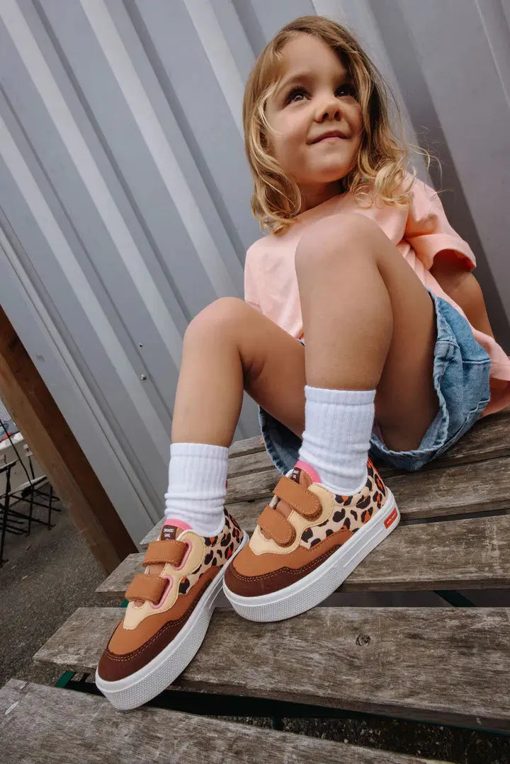 Sneakers enfants léopard – Confortables et résistantes - Les curieuses