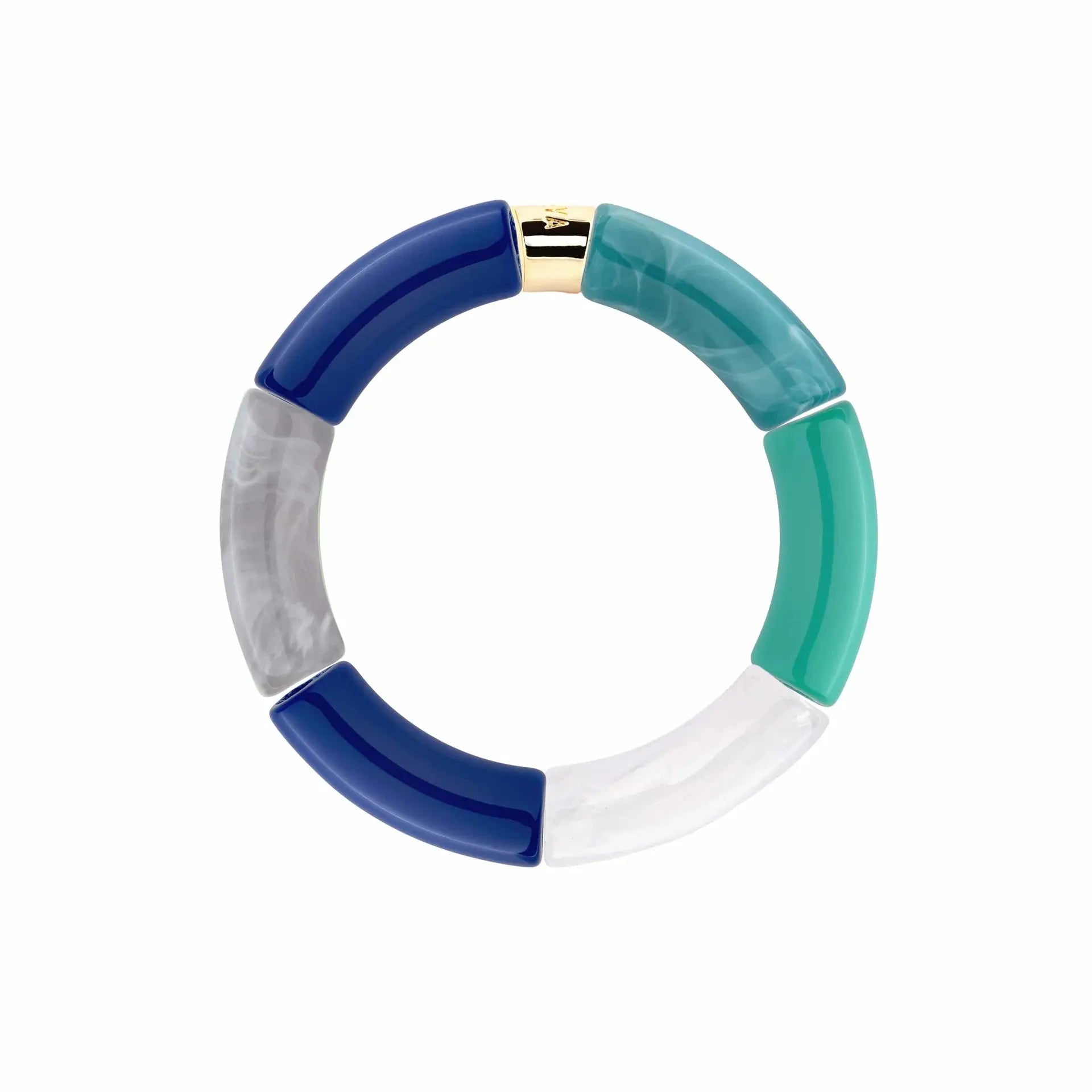 Bracelet perles bleu Oceano Parabaya