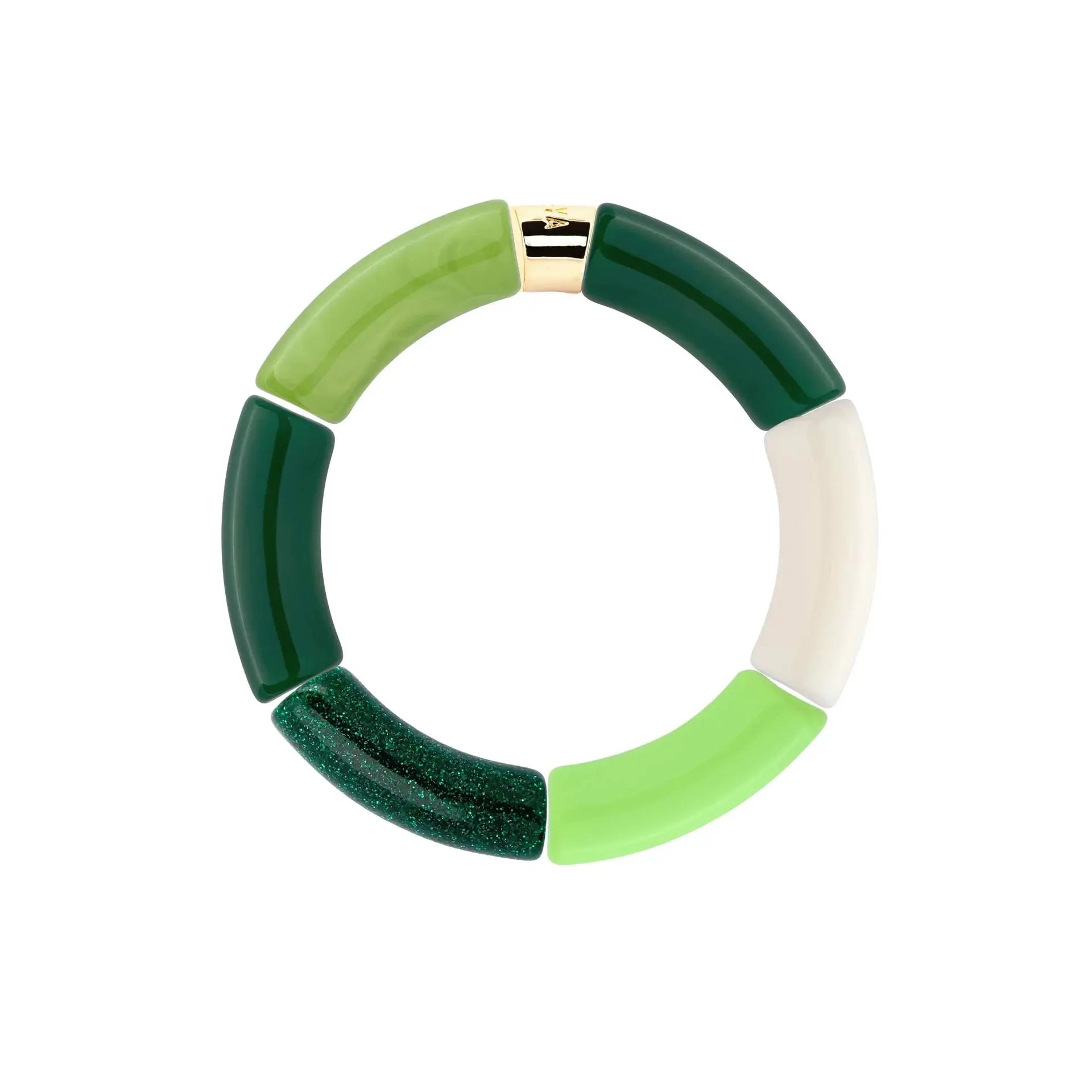 Bracelet perles vert Palmeira Parabaya
