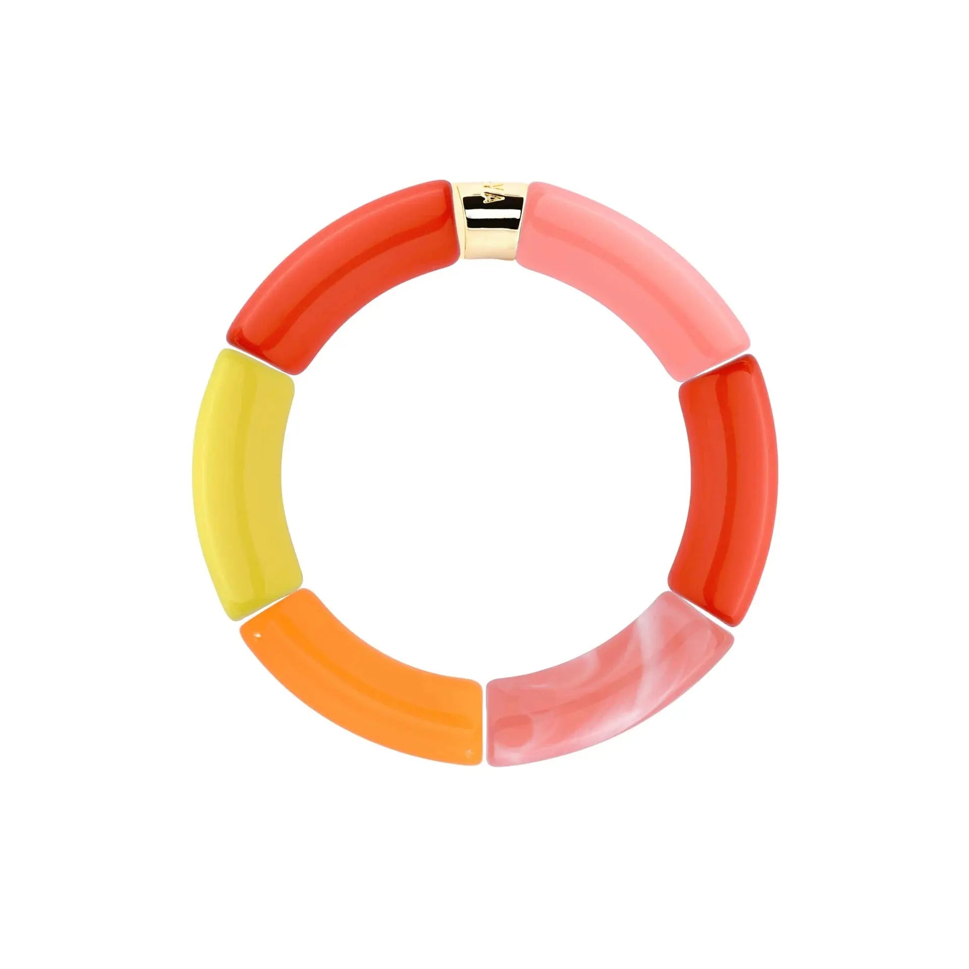 Bracelet perles rose Carnaval Parabaya
