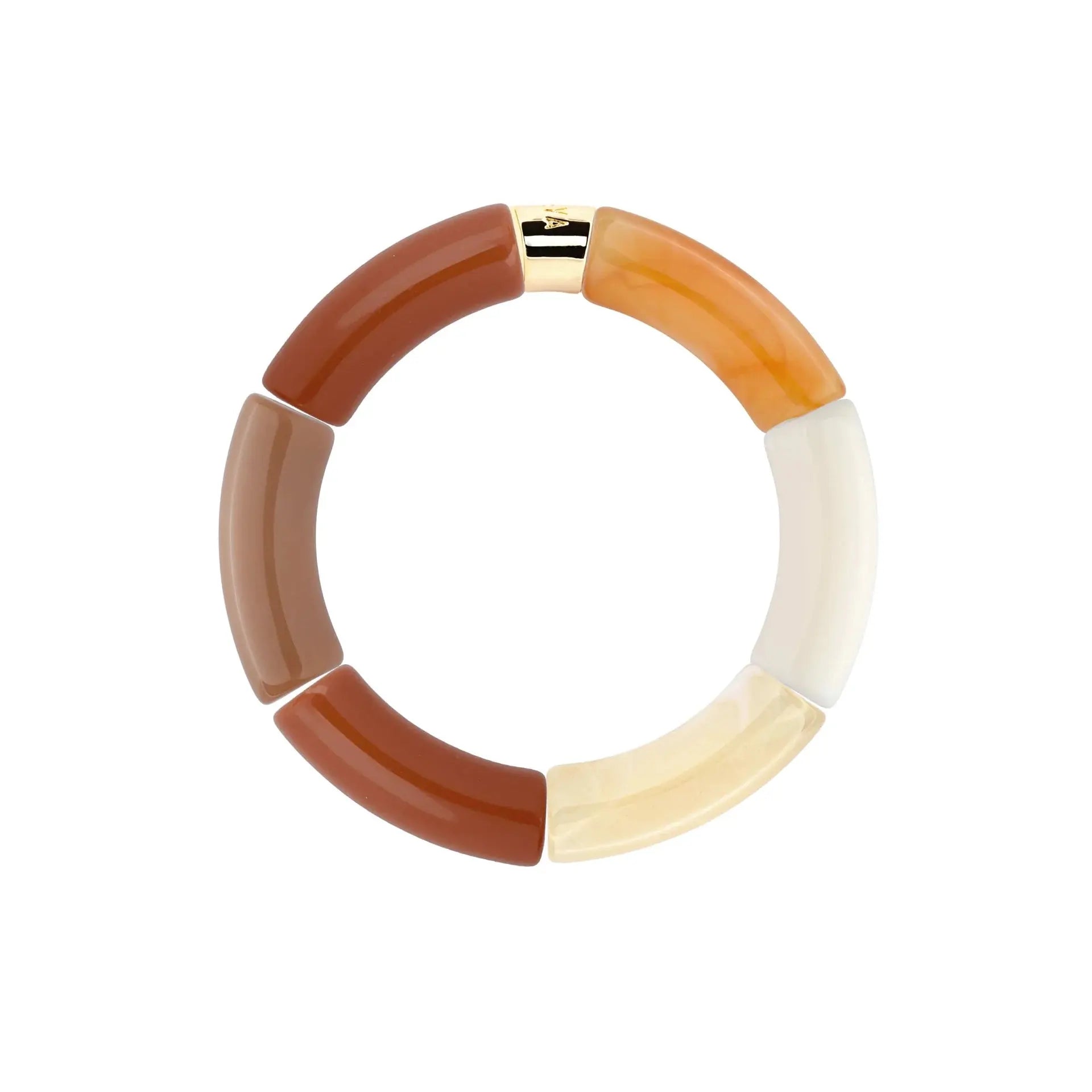 Bracelet imprimé léopard terracotta Caracal