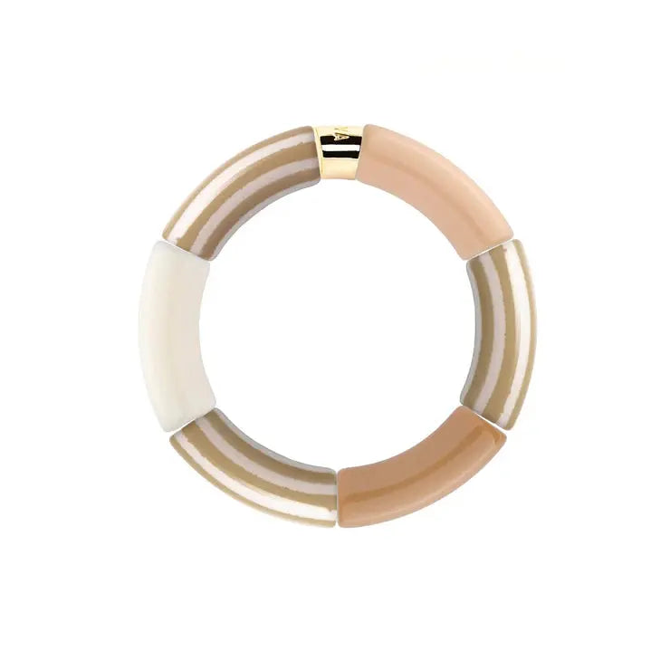 Bracelet beige intemporel élégant