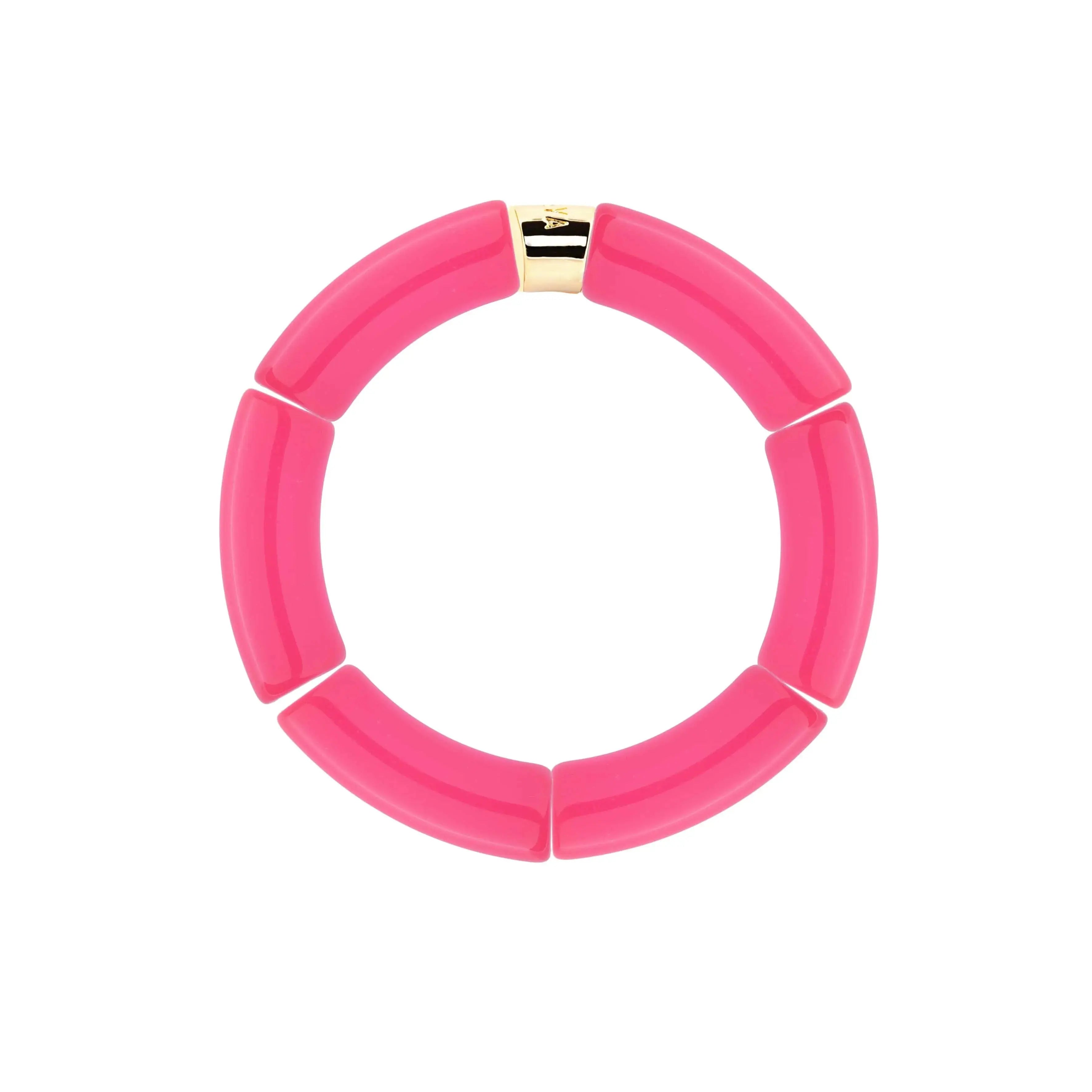 Bracelet Pipoca Brasil Riviera Magenta intense - Les curieuses