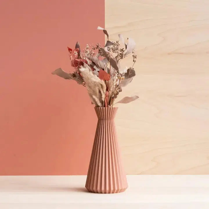 Vase origami bois design ISHI 30 cm