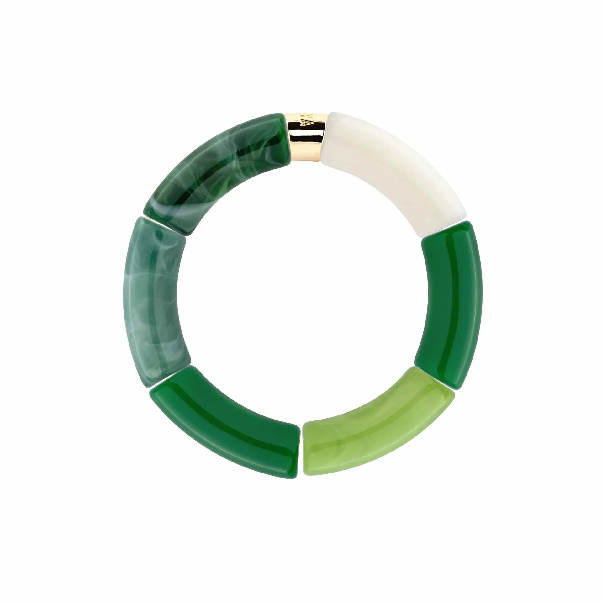 Bracelet perles vert Palmeira Parabaya