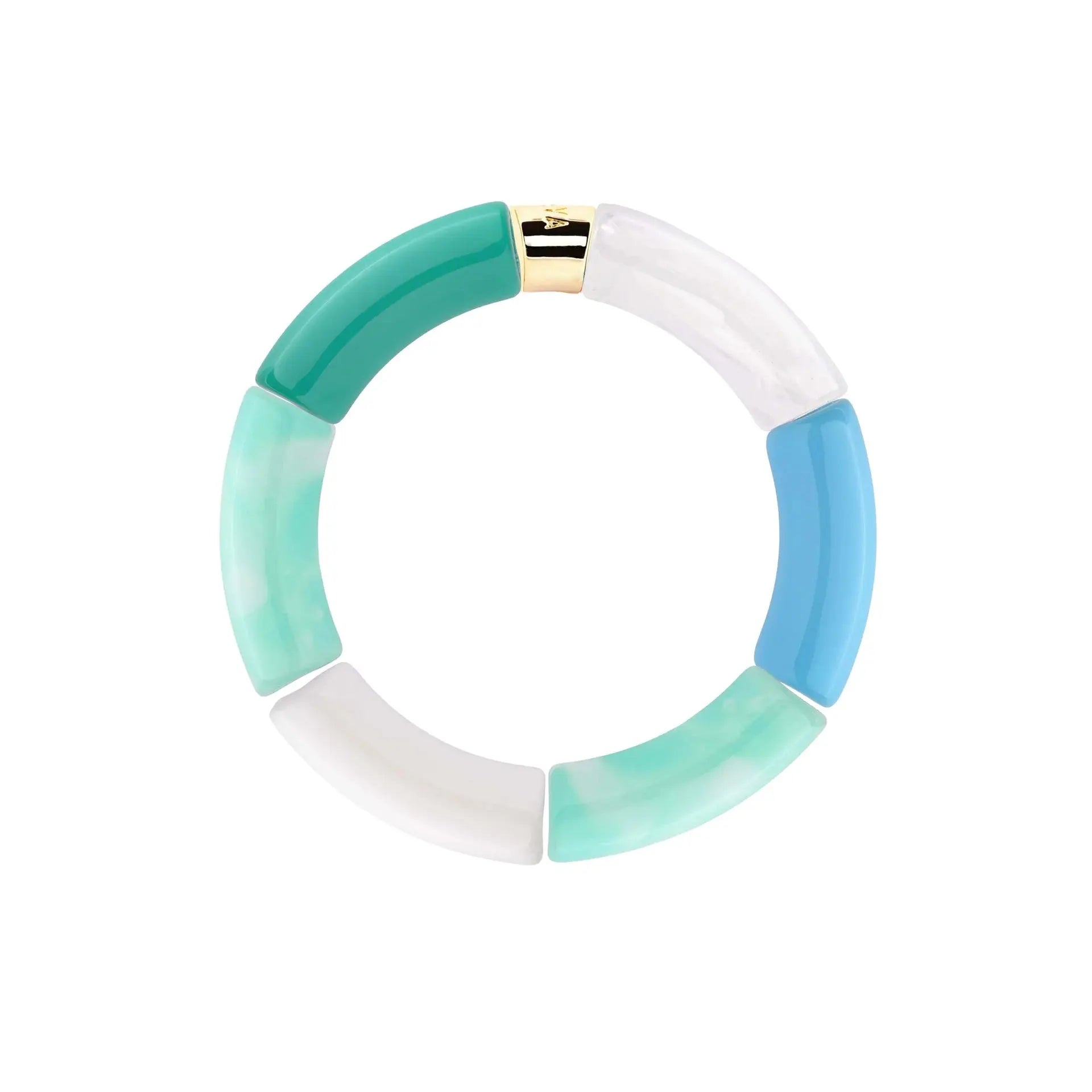 Bracelet perles bleu Oceano Parabaya