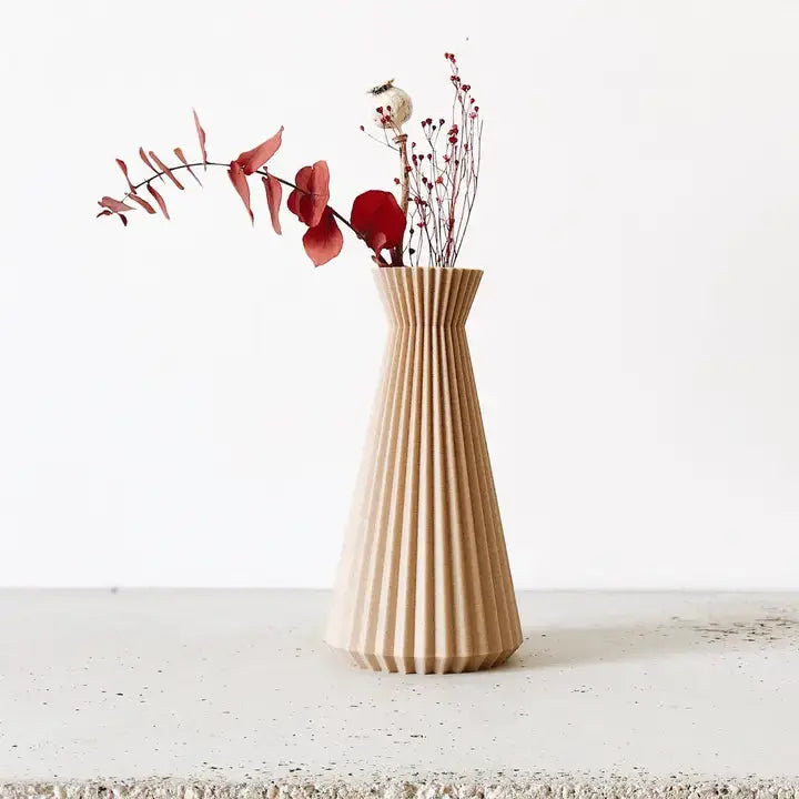 Vase origami bois design ISHI