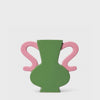 Vases Upside stories Vase plat en céramique Roman – décoration rose originale upside stories