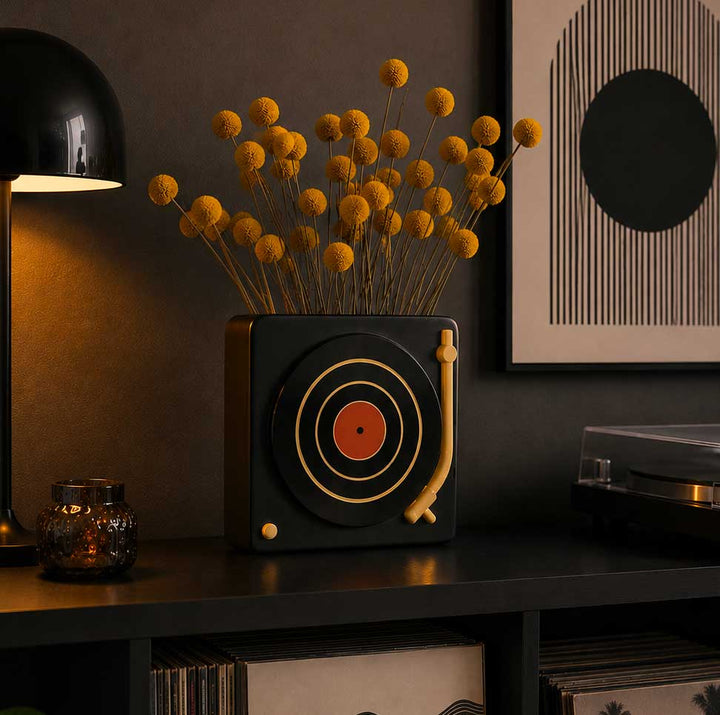 Vases Upside stories Vase DJ vinyle – Vase en céramique original upside stories