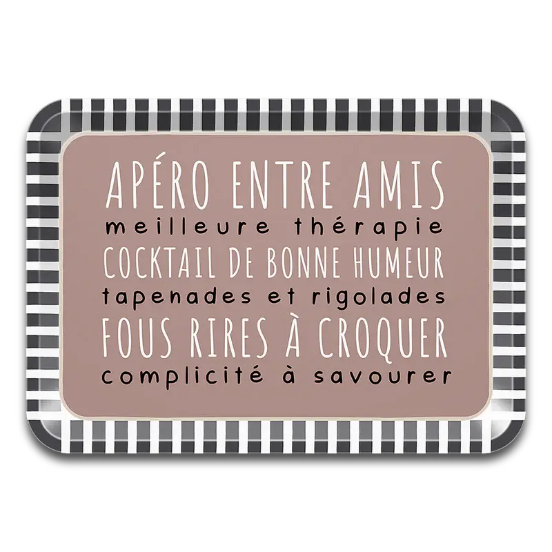 Plateau apéritif bois design et pratique