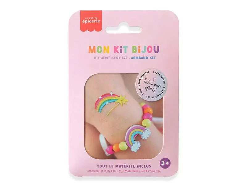 Kit bijou enfant – Bracelet en perles en bois colorées La petite épicerie