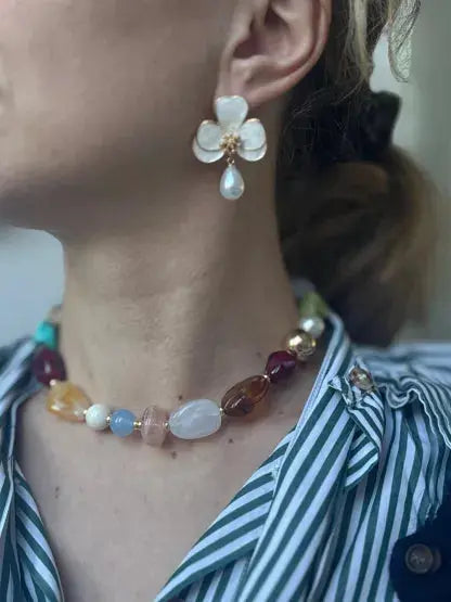 Collier ras de cou résine AYA