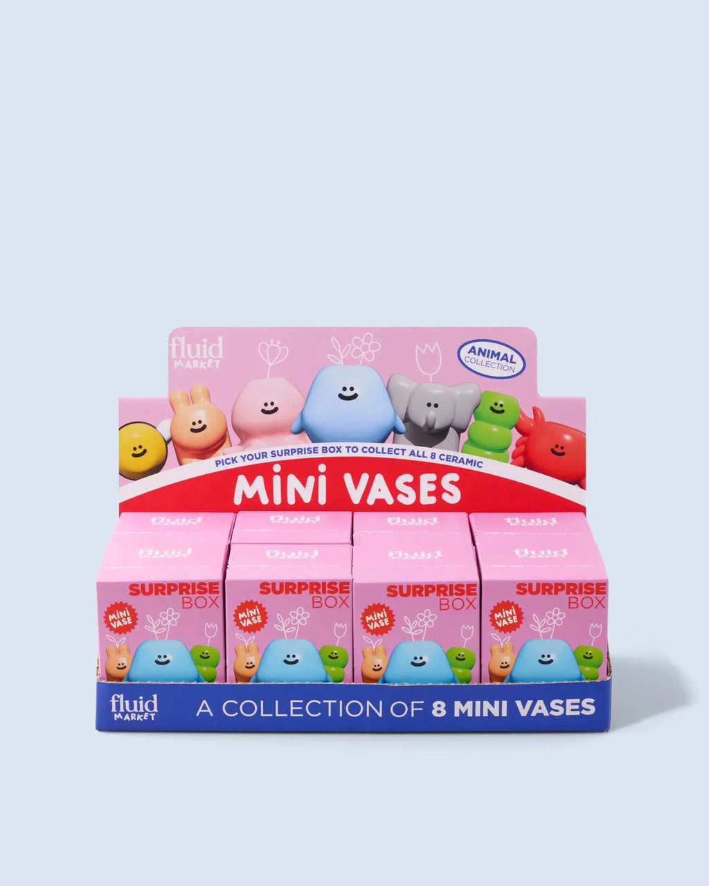 Mini vase surprise animaux – Surprise Box Fluid Market - Les curieuses