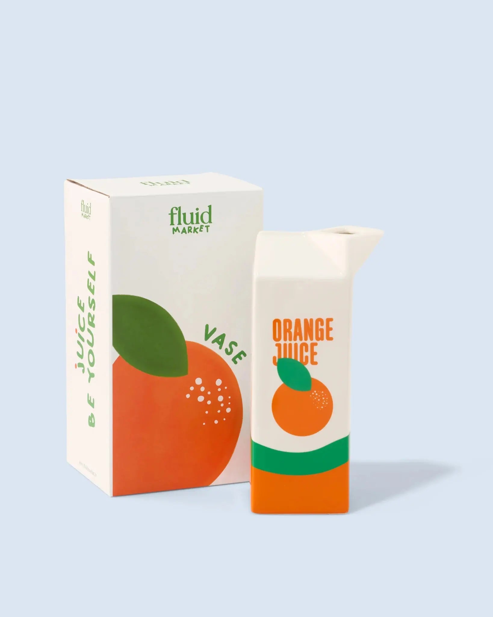 Vase Orange Juice céramique – Vase décoratif design Fluid Market - Les curieuses