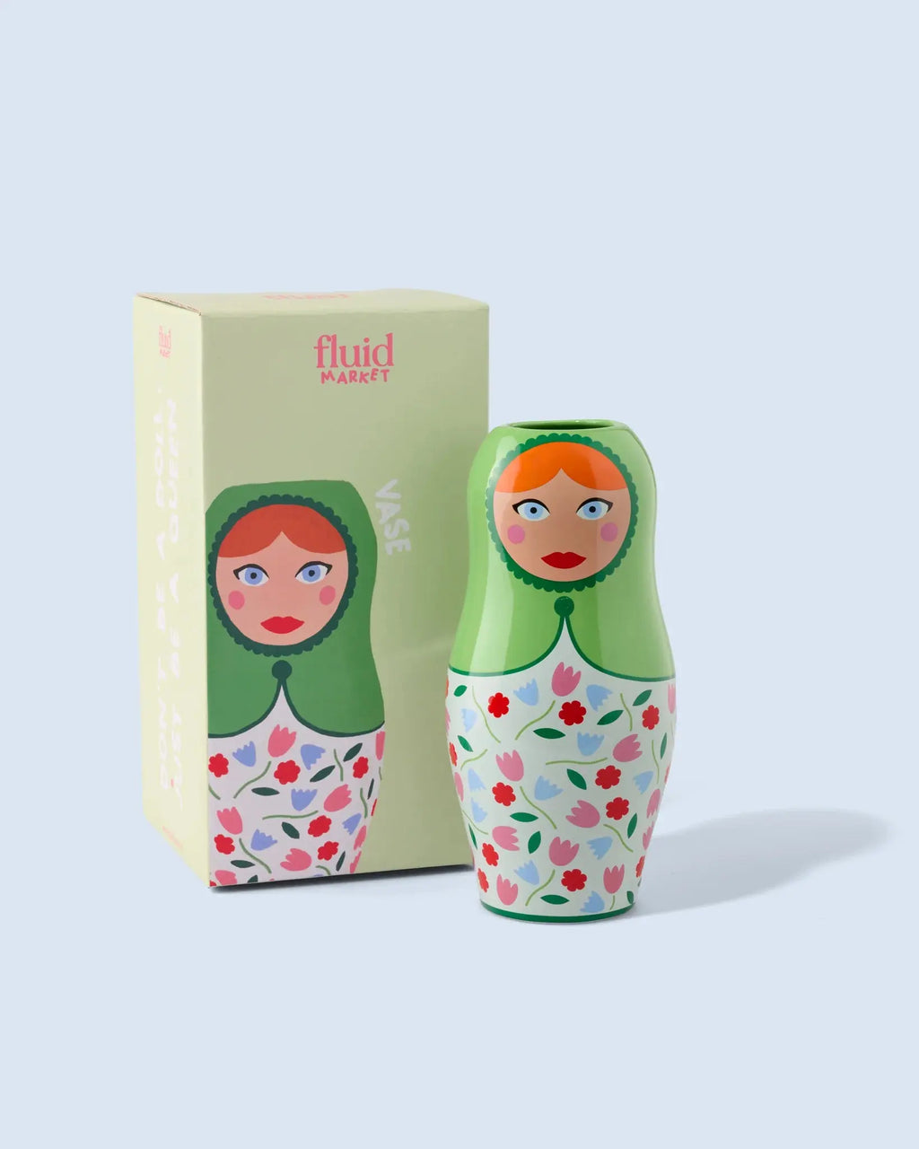 Vase doll céramique design original