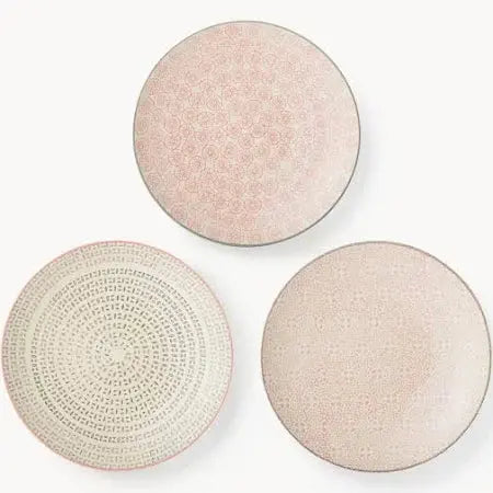 Assiettes Cécile lot de 3 blooming Bloomingville
