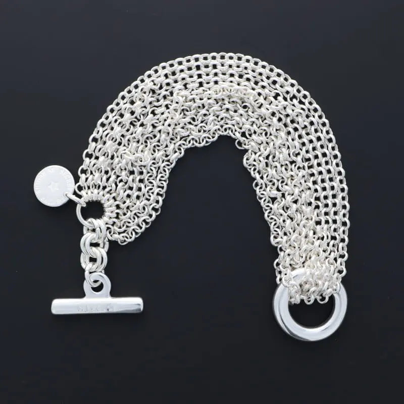 Bracelet multi chaînes secret de cuir Secret de cuir