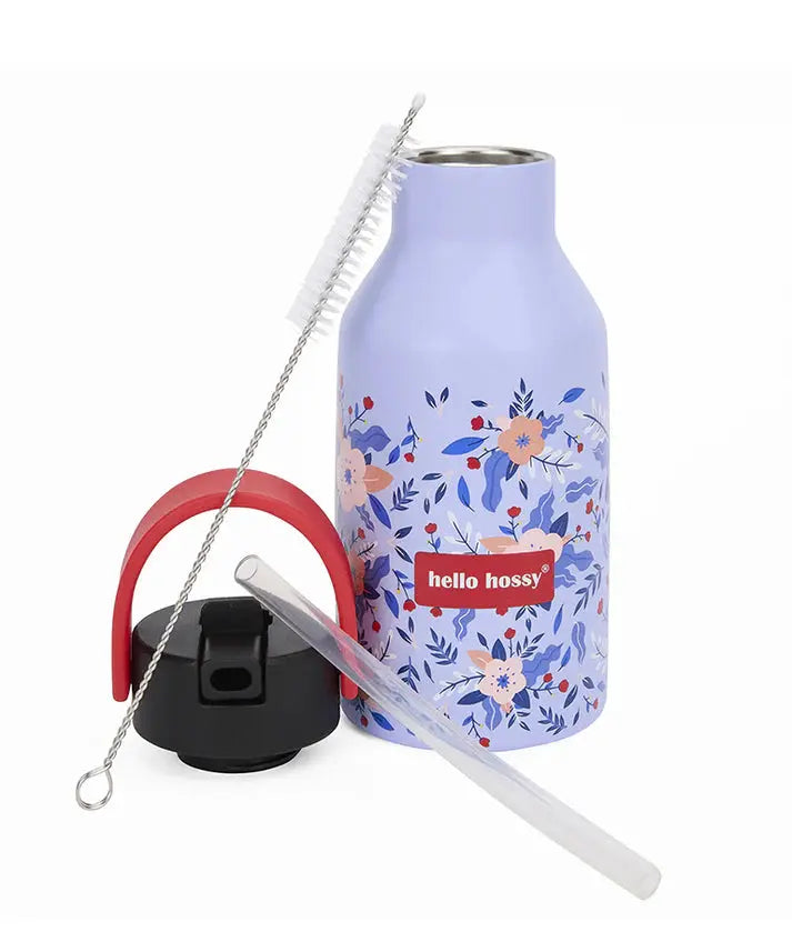 Gourde isotherme enfant 350ml avec paille et anse transport