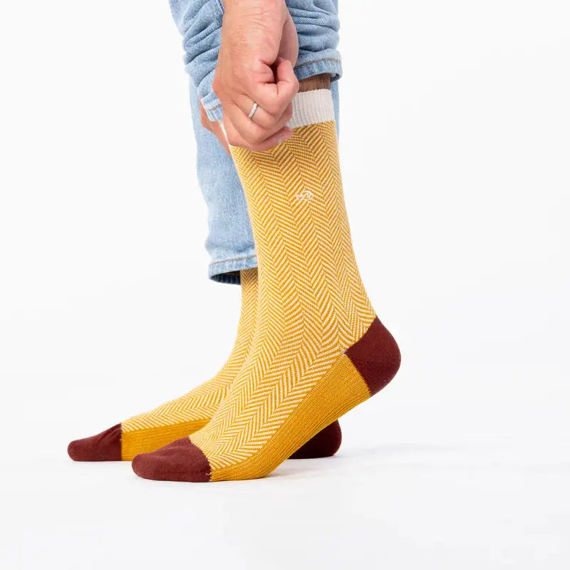 Chaussettes chevrons coton BILLYBELT mi-mollet Billybelt