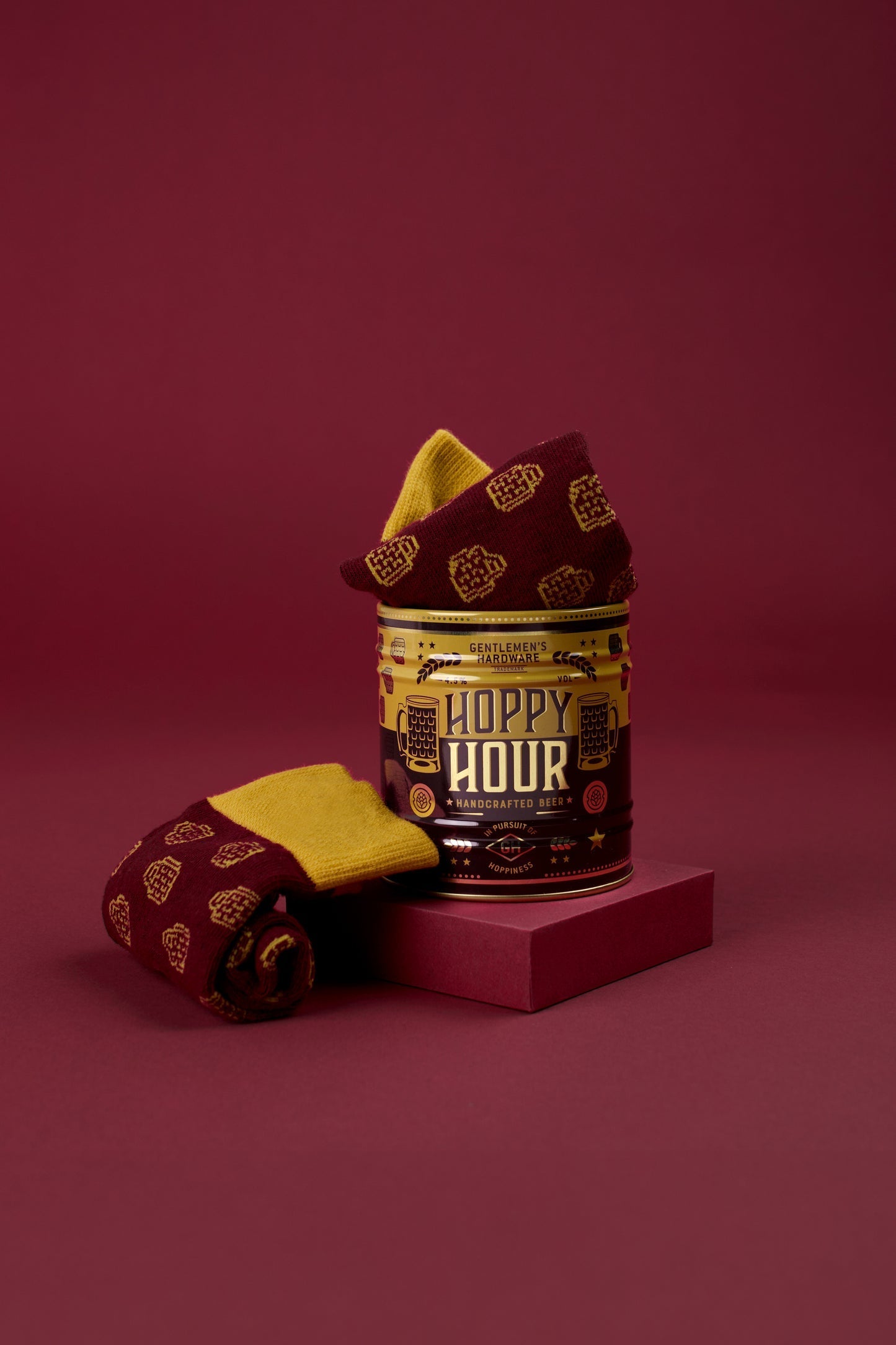 Chaussettes bière homme – Coton biologique en boîte cadeau Gentlemen's hardware Gentlemen's hardware