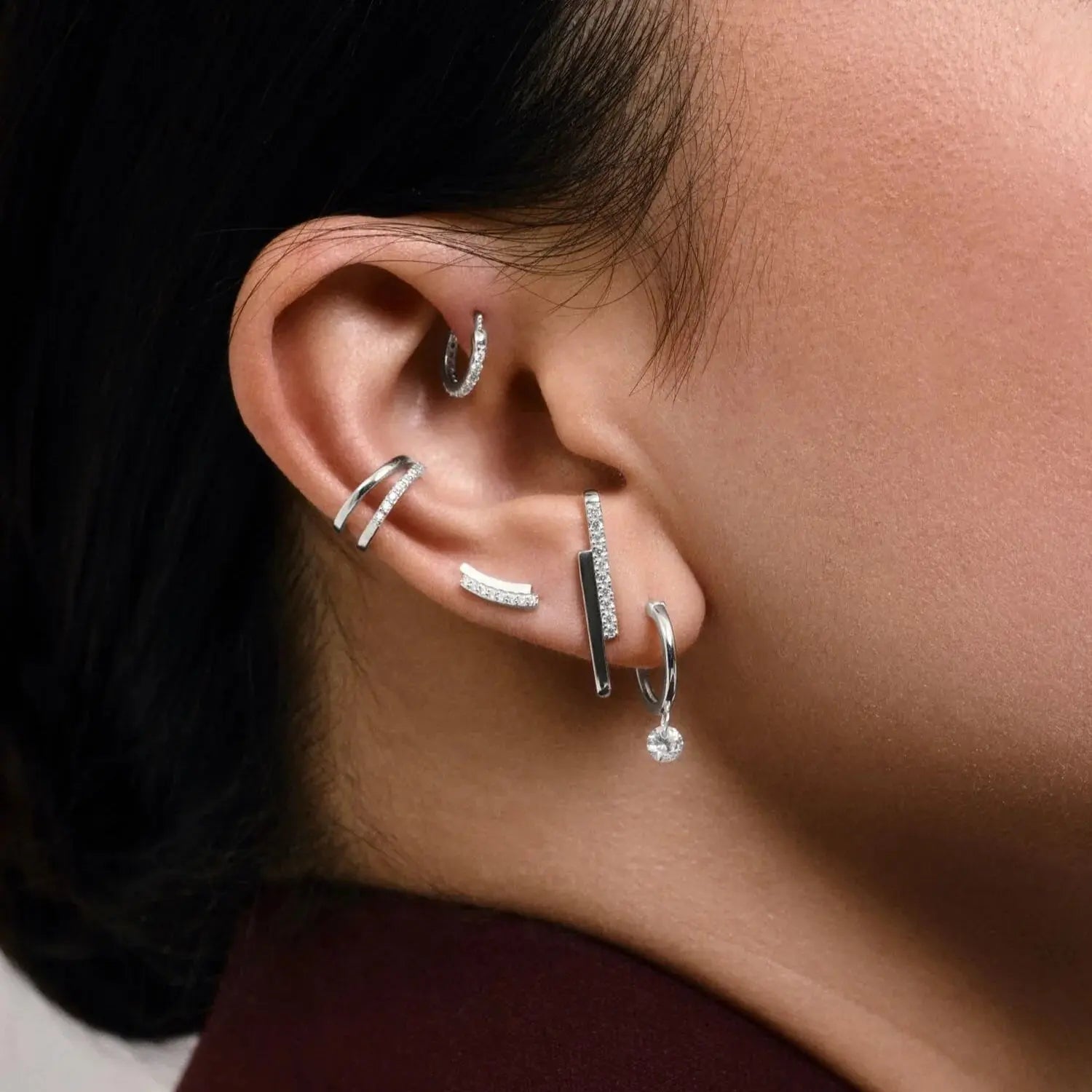 Boucles d'oreilles Hongkong argent pohésia Pohésia Paris