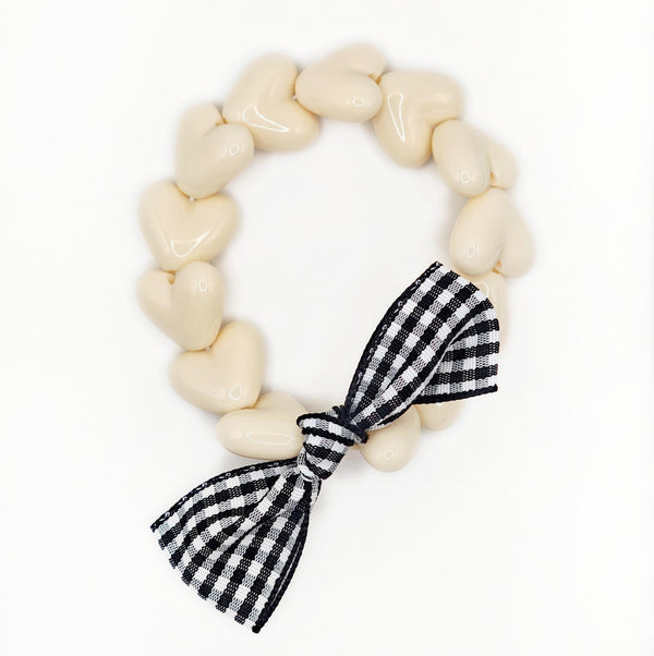 Bracelet GAGA  – Only Rose & Maxi Nœud Vichy fabriqué en France Gaga.rçons