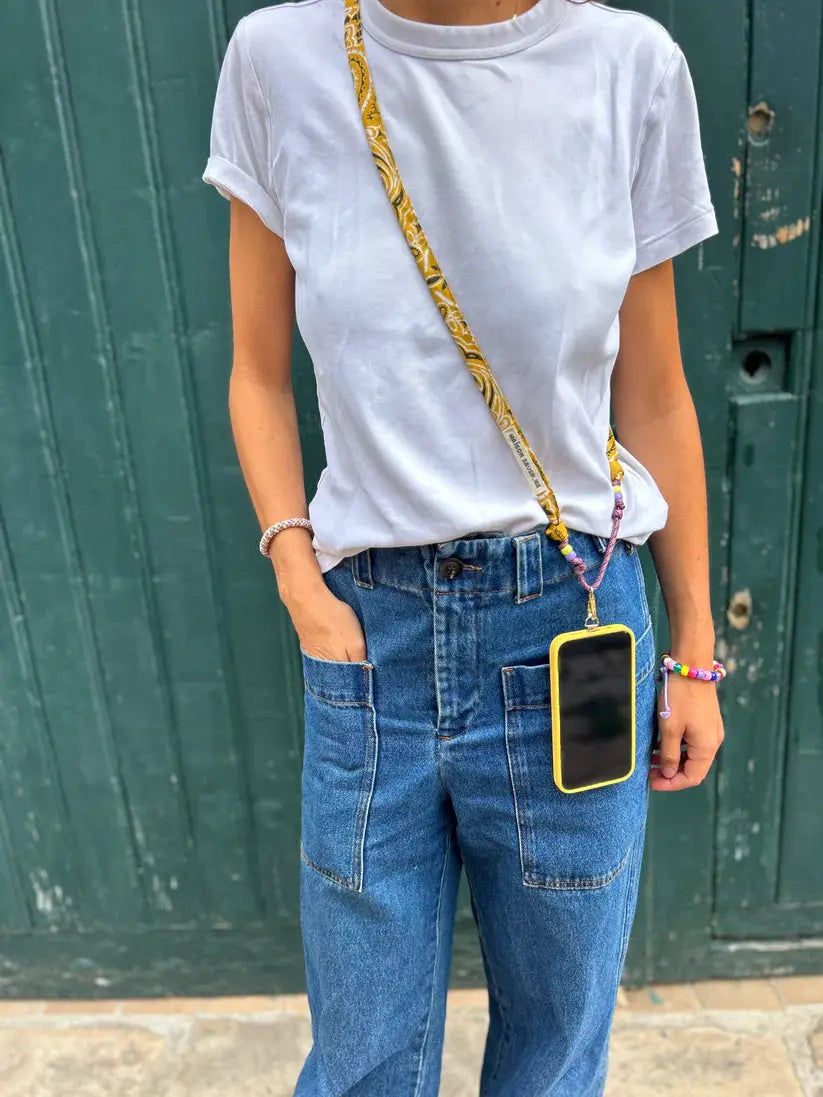 Porte téléphone bandana en coton – Made in France