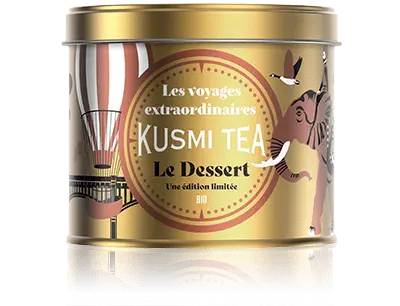 Le dessert thé vert pomme bio, vanille et amande Kusmi tea boîte 90g kusmi tea