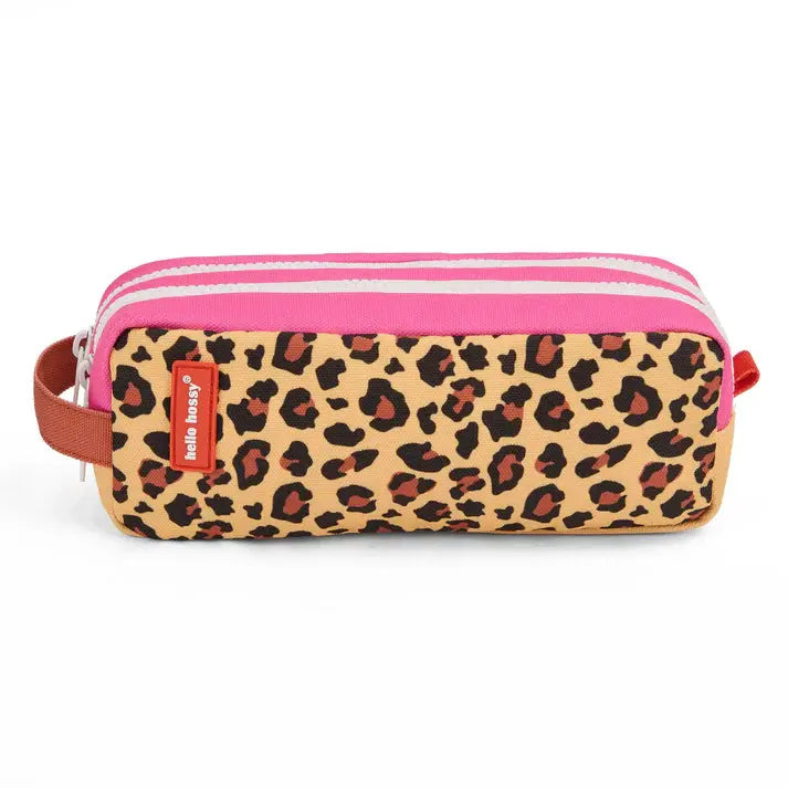 Trousse scolaire enfant double compartiment Léopard