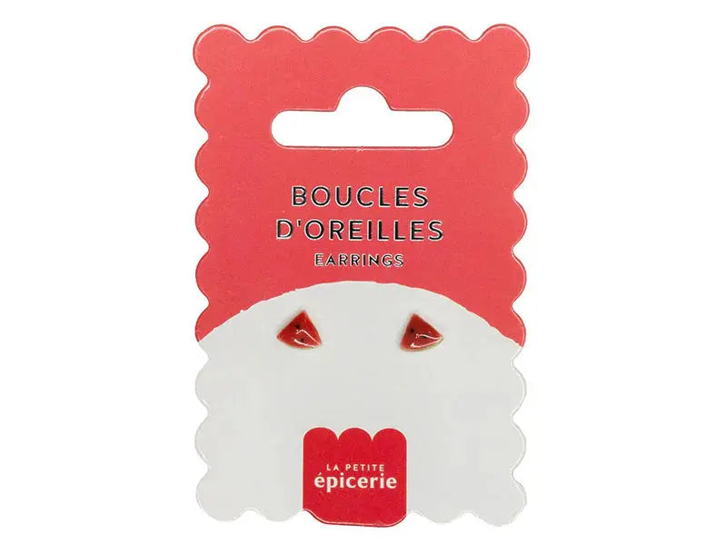 Boucles d’oreilles porcelaine – Peintes à la main, fun et délicates La petite épicerie