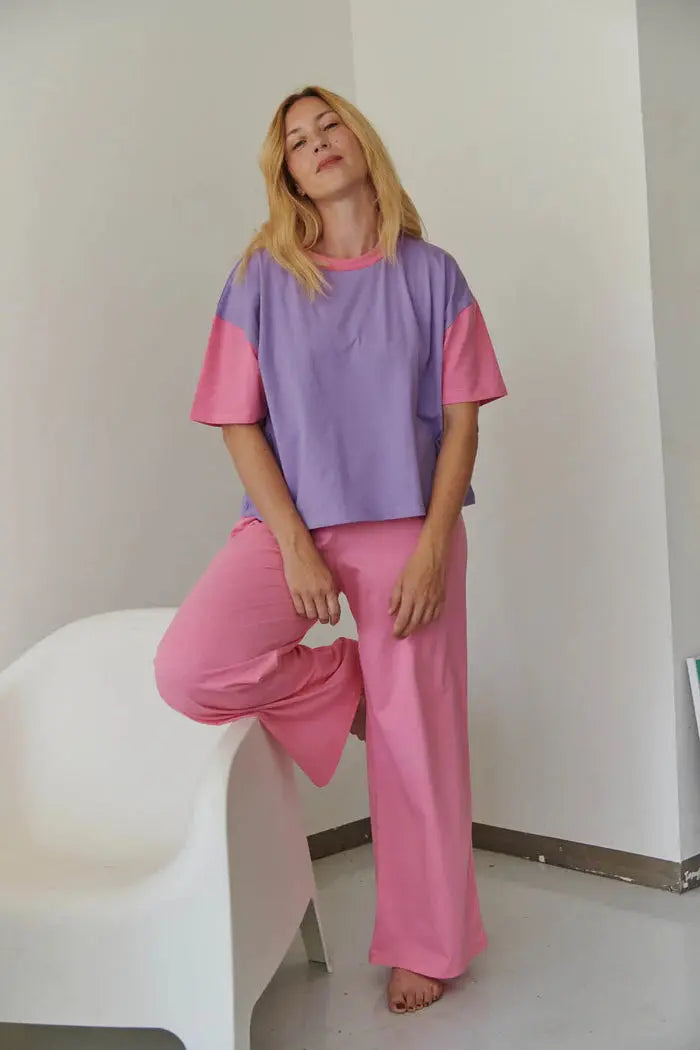 Pyjama long coton bio Rose We Are Jolies
