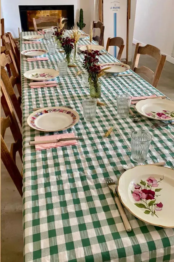 Grande nappe brodée Barnabé aime le café Barnabé aime le café