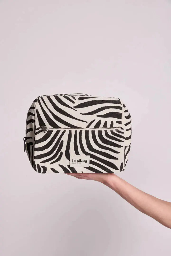 Trousse de toilette XL Alix imprimé Zèbre