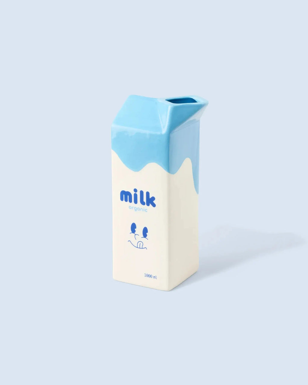Vase bouteille de lait en céramique Fluid Market