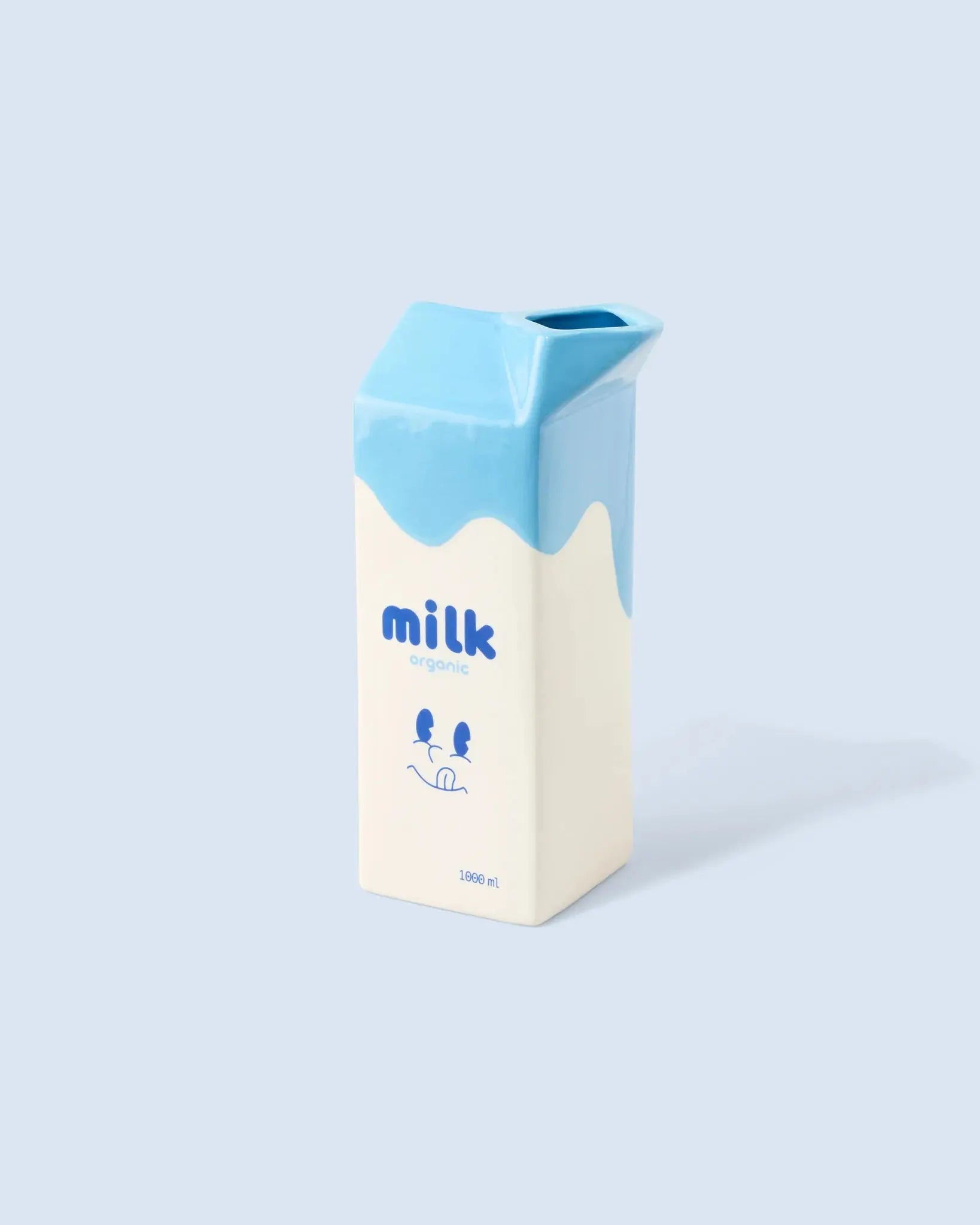Vase bouteille de lait en céramique Fluid Market