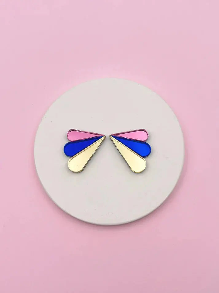 Studio Annette Boucles d’oreilles Armance puces miroirs - Les curieuses