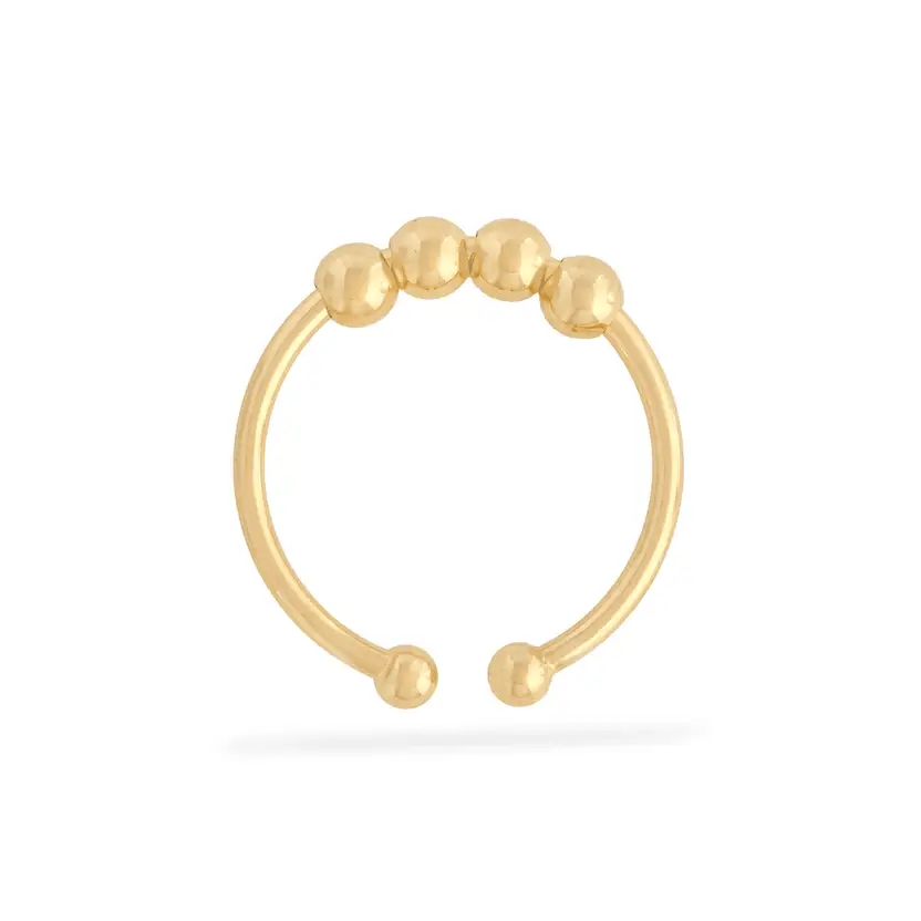 Bague anti stress femme Chill ajustable perles mobiles Lullie