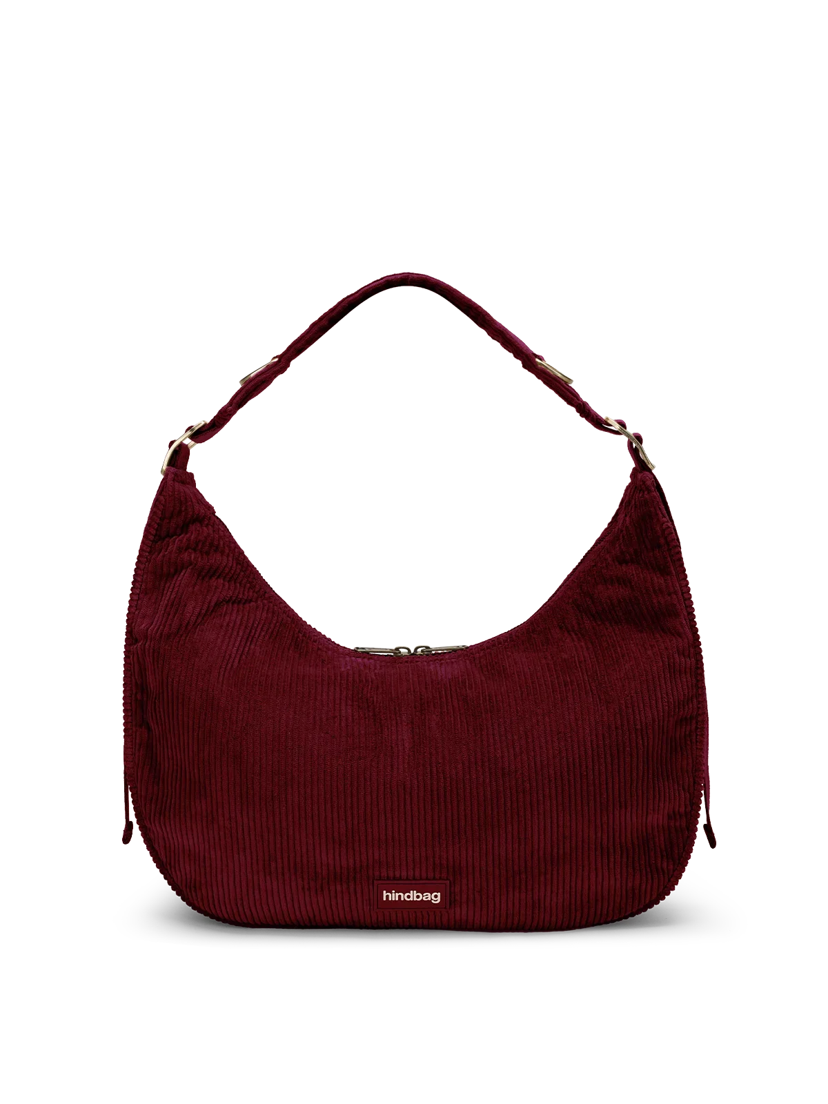 Sac porté épaule velours bordeaux Bianca – Hindbag Hindbag