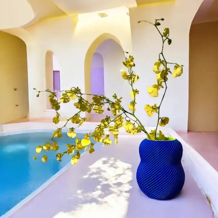 Vase imprimé 3D design écologique et coloré