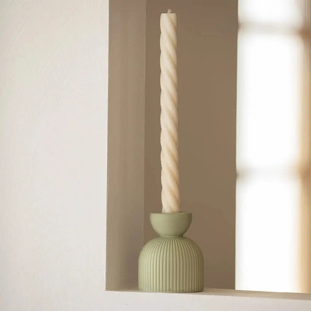 oustao Bougeoir en céramique Lus - Vert oustao