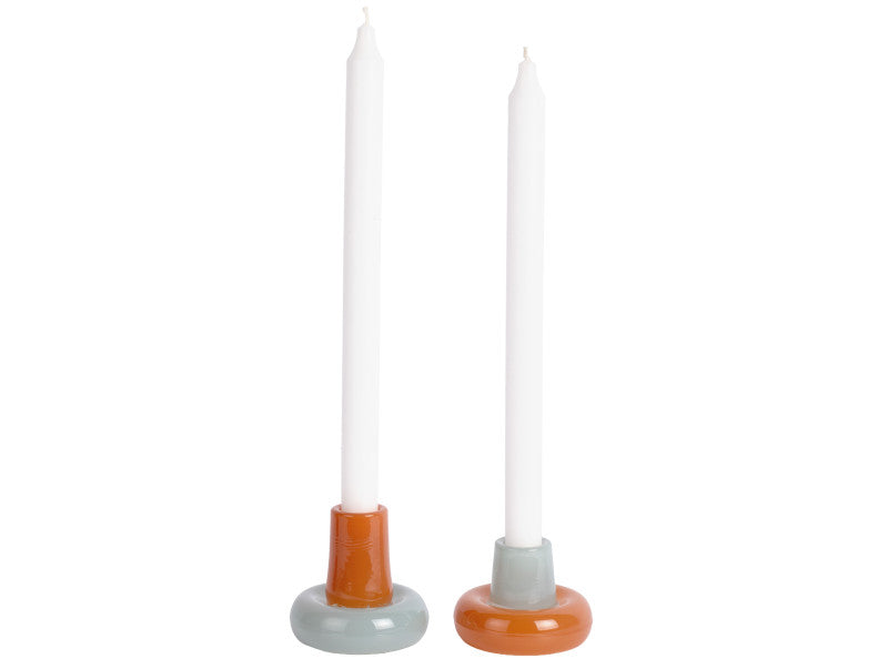 Chandeliers en verre Firenze bleu et orange – Present Time Present time