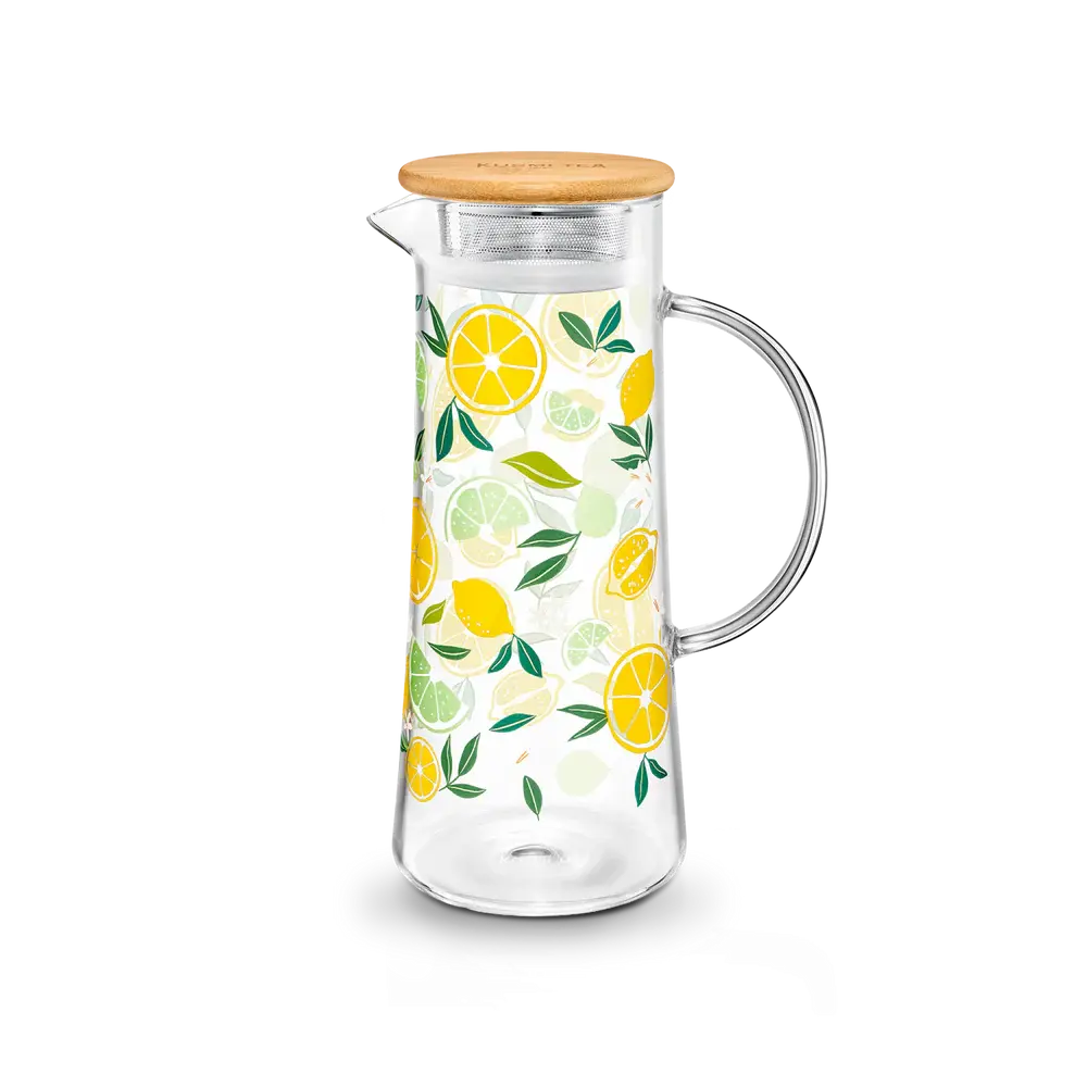 Carafe thé glacé Kusmi design avec filtre inox