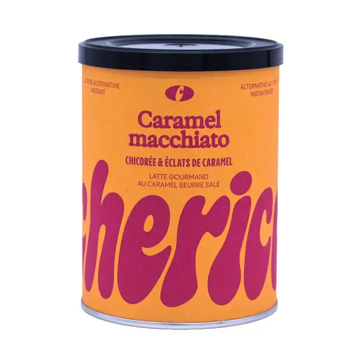 Macchiato chicorée caramel aux éclats de beurre salé – Boisson gourmande cherico