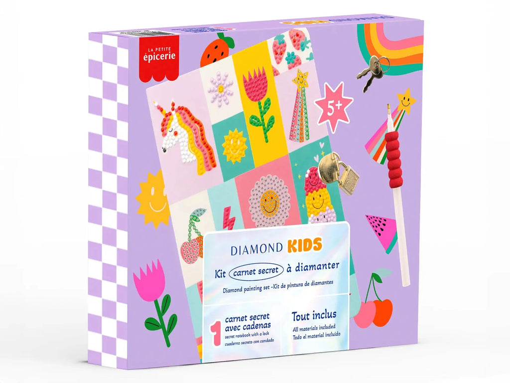 Carnet diamond painting enfant – Carnet secret à strass La petite épicerie