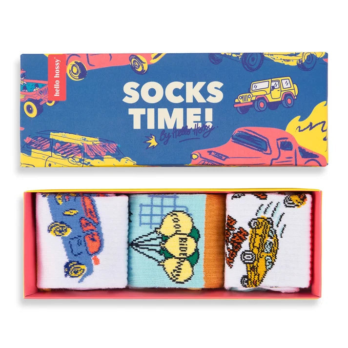 Chaussettes Cars enfant et bébé – Coffret de 3 paires Hello Hossy Hello Hossy