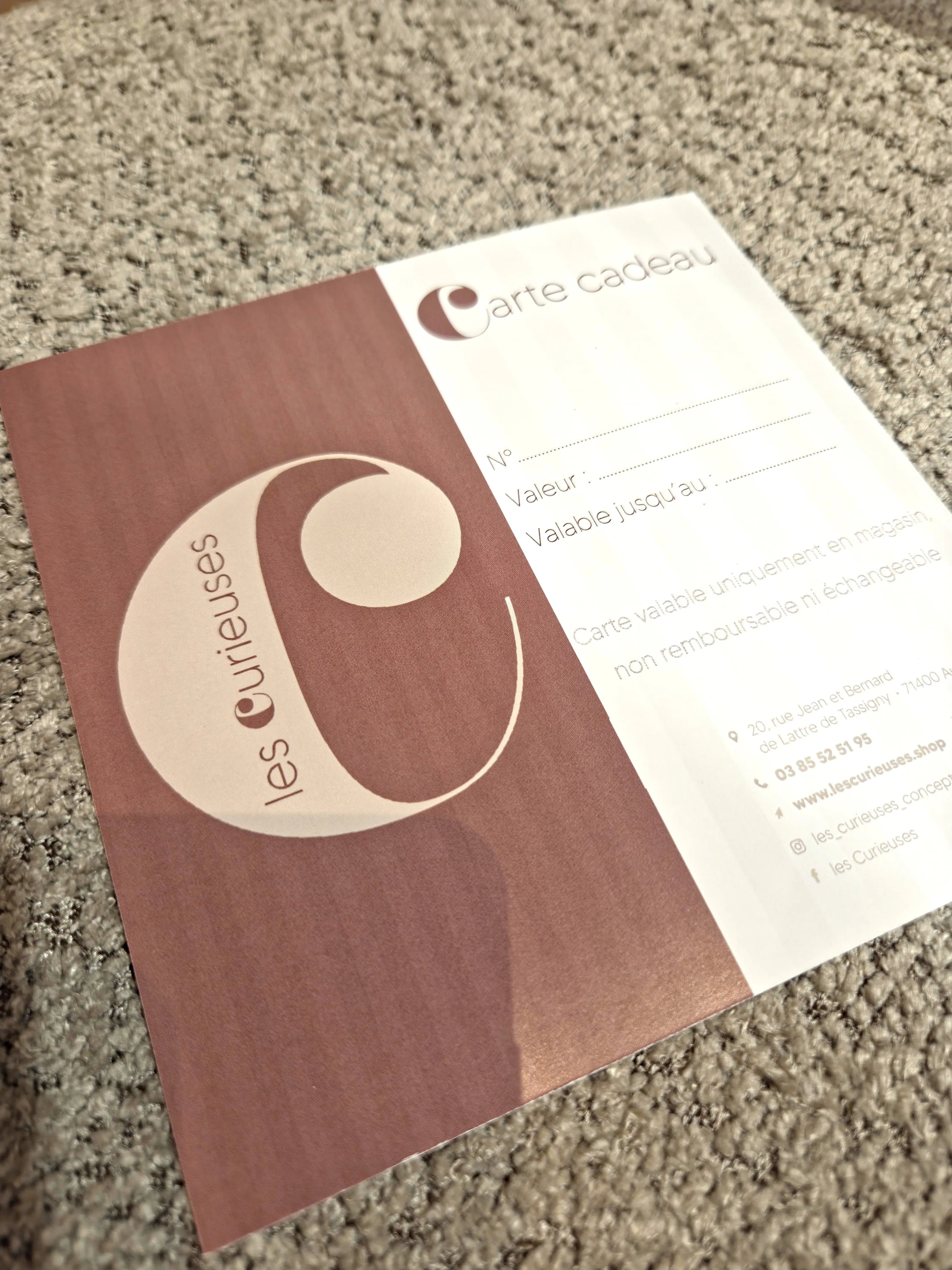 Cartes cadeaux-les Curieuses Les curieuses