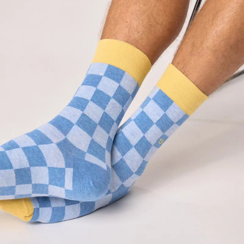 Chaussettes carreaux mi-mollet Billybelt coton peigné Billybelt