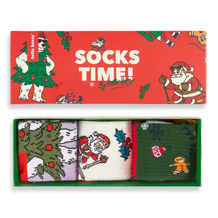 Chaussettes Noël enfant et bébé – Coffret de 3 paires Hello hossy Hello Hossy