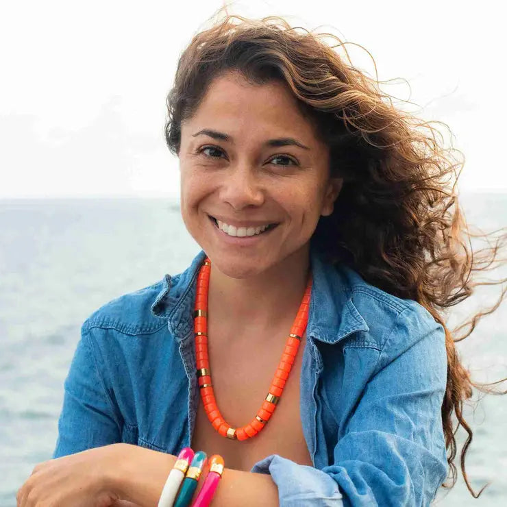 Collier perles colorées Parabaya