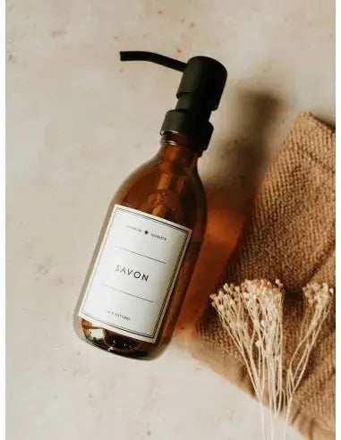 Distributeur de savon en verre/ Les flacons de l'apothicaire les flacons de l'apothicaire